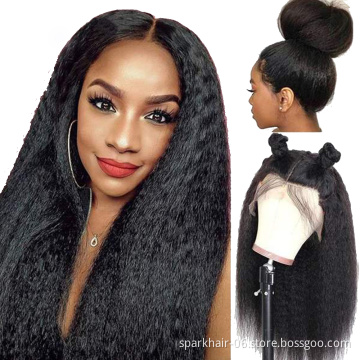Wholesale Raw Indian Virgin Hair Lace Frontal Curly Wig, Full Swiss Lace Front Closure Human Hair Lace Front Wig